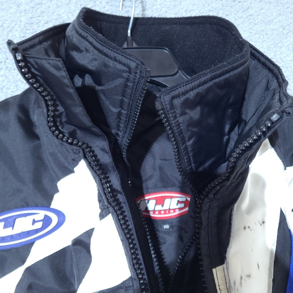 HJC Jacket Womens Medium Snowmobile Racing Dual Zip Quilted Lining - Picture 12 of 16